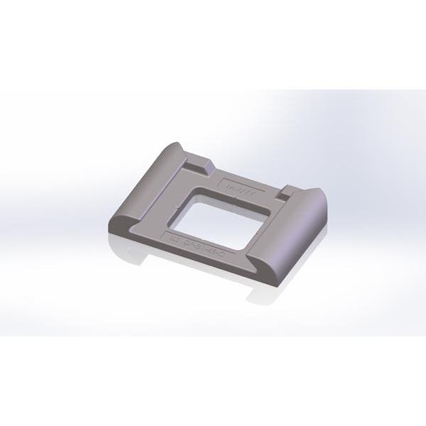 Палубное гнездо «ласточкин хвост» 45° с фаской — артикул DF-31-45-C (U-FRAME DECKSOCKET 45° CHAMFERED), аналоги: FE-27-1C, FR-34A-C, DP 12.60C, DF-1L/45C, 1-01-20-45C