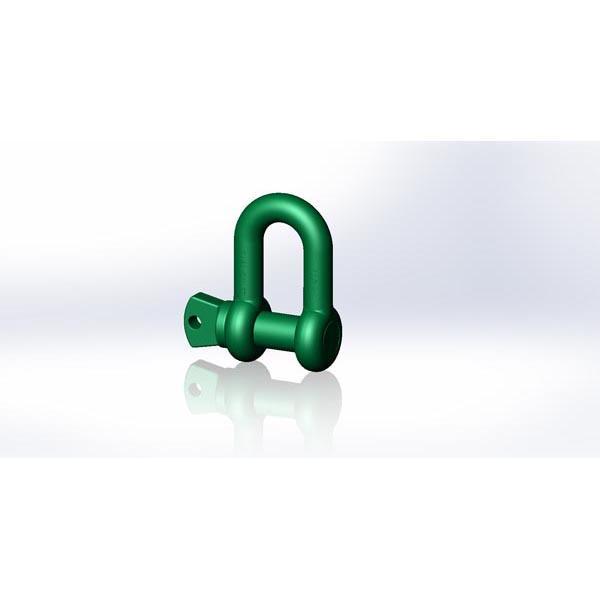 Прямая такелажная скоба (D-Shackle) с винтовым пальцем MBL 15 т — артикул HO-1915 (D-SHACKLE WITH SCREW PIN MBL 15 TON), аналоги: DS-15T, 1-10-25-15, C3.8-15