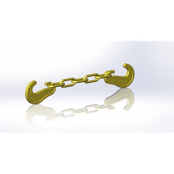 Цепной найтов 9 мм в сборе «крюк-крюк» L=6 м, MBL 10 т — артикул LA1.9.6M (CHAINLASHING 9MM HK/HK (L=6M)), аналоги: CL-9-6M-HK, C1.2(9)-6, 1-10-02-09-6