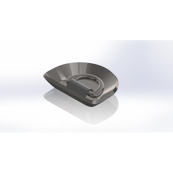 Утопленное палубное D-кольцо в чаше MBL 50 т — артикул LP-84(50T) (FLUSH D-RING MBL 50 TON), аналоги: FA-05-1(50), LE-6/50, LE 23.6, FDR-50, 1-00-15-50