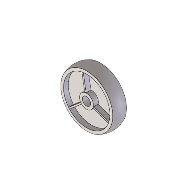 Колесо с подшипником качения для опорного козла TH-1S-G — артикул TH-WH-B (WHEEL WITH BEARING FOR TH-1S-G), аналоги: CT-WH-B, RR-21-WB, TH-W2B